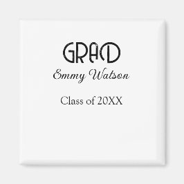 Íman Grad bold letter graduation name class of 20XX sim