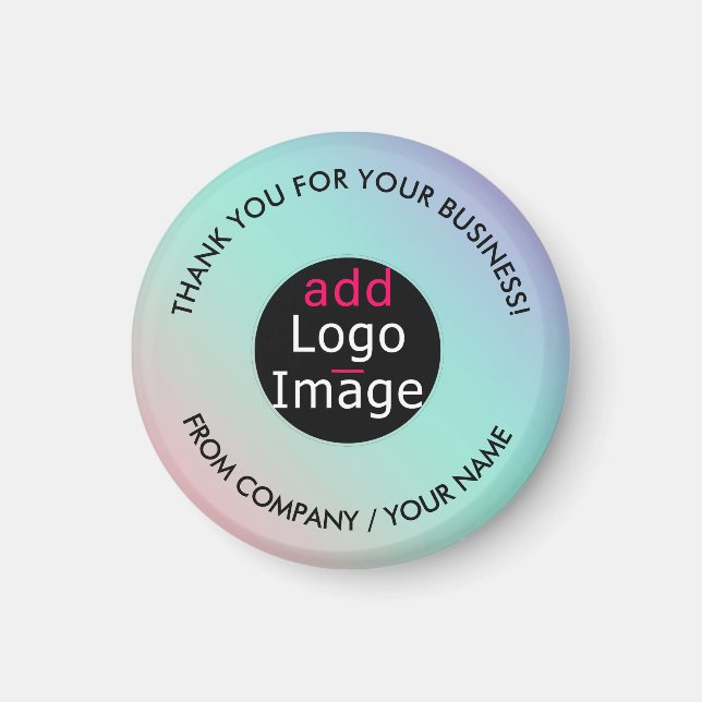 Íman Gradação Personalizada De Pastel Chic (Frente)