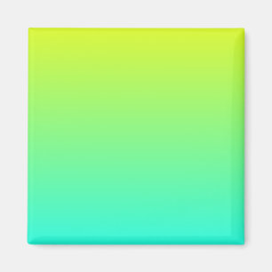 Íman Gradiente de Amarelo a Aqua