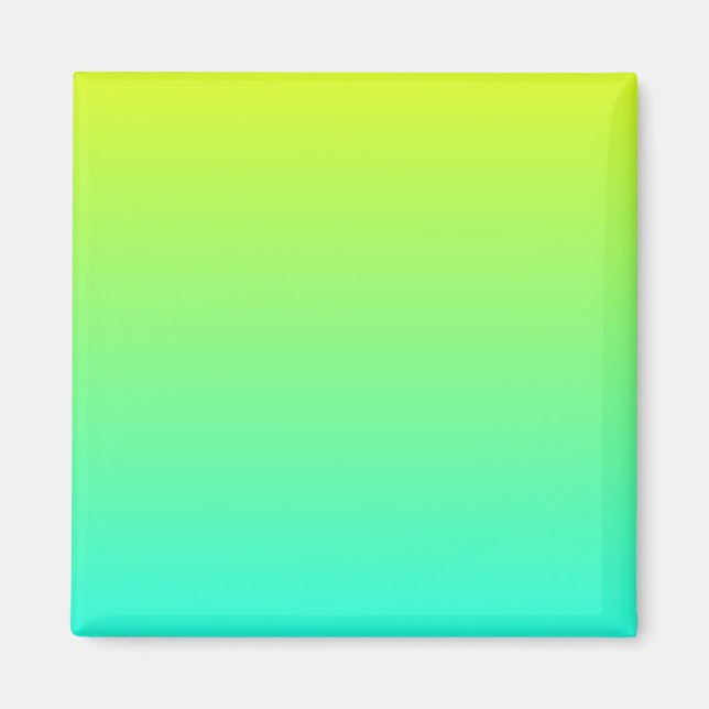 Íman Gradiente de Amarelo a Aqua (Frente)