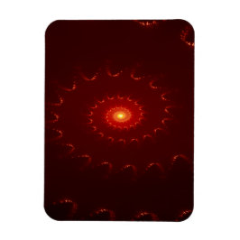 Íman Gradiente de espiral vermelho fiery
