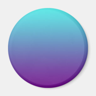 Íman Gradiente de Fundo Simples Turquesa Azul Roxo