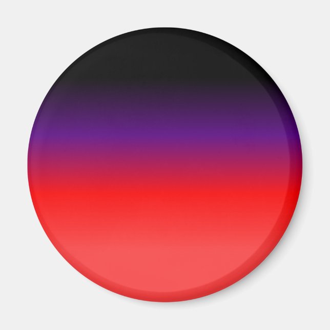 Íman Gradiente Preto, Roxo e Vermelho (Frente)