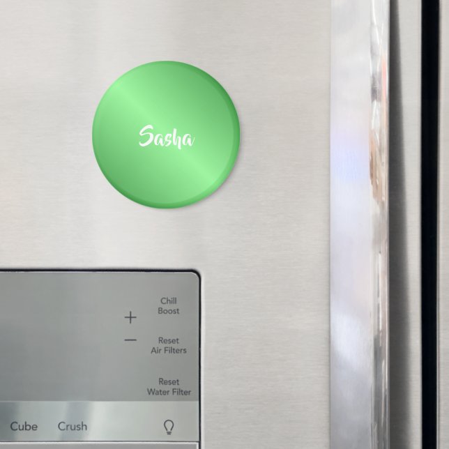 Íman Gradiente verde de nome personalizado (In Situ (Fridge))