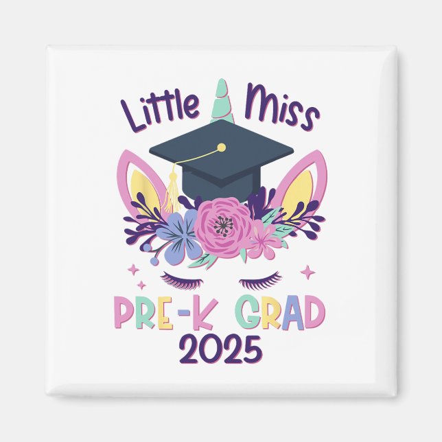 Íman Graduação 2 da Pequena Miss Pré-k Formando Pré-Esc (Frente)