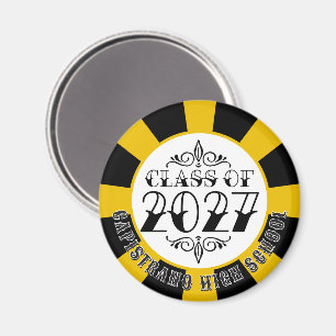 Íman Graduação da Turma de 2027 em Cinza Estilo Tat