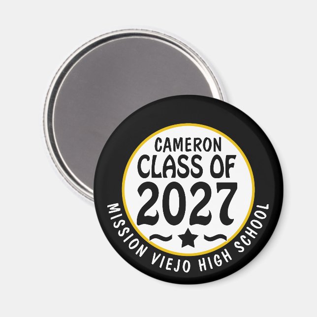 Íman Graduação da Turma Estelar de 2027 (Front/Back)