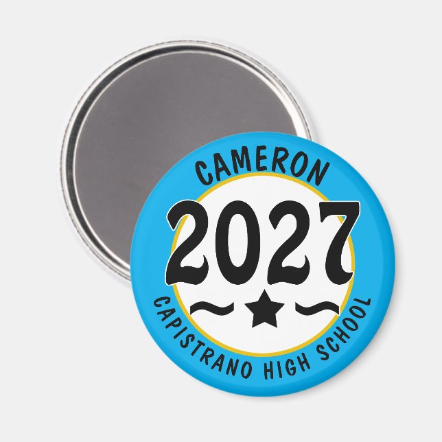 Íman Graduação da Turma Estelar de 2027 (Front/Back)