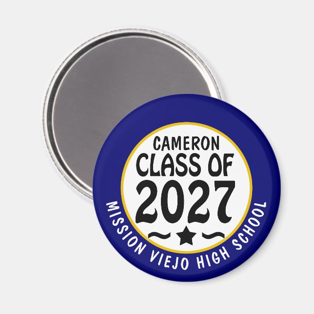 Íman Graduação da Turma Estelar de 2027 (Front/Back)