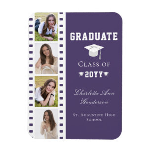 Íman Graduação de Colagem de Fotos em Filmstrip Quatro