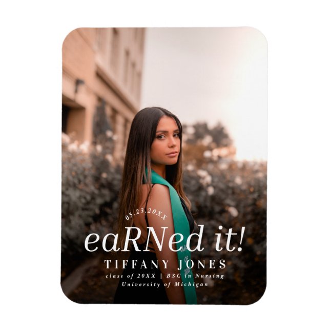 Íman Graduação de Enfermagem Moderna BSC RN 4 (Vertical)