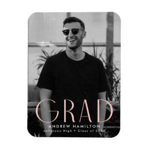 Íman Graduação de Foto com Blush de Simplicidade Mode