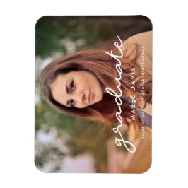 Íman Graduação de Foto Simples