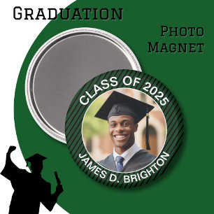 Íman Graduação de Fotos Verde