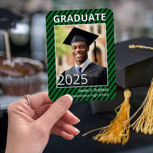 Íman Graduação de Fotos Verde