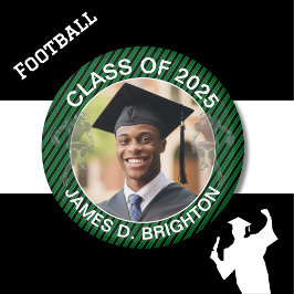 Íman Graduação de futebol de fotos verdes