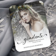 Graduação Escolar de Script de Tipografia Chic na 