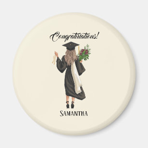 Íman Graduação personalizada de aquarela (9)
