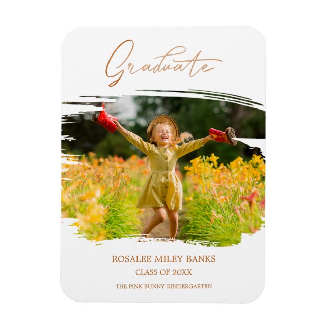 Íman Graduação Por Caligrafia Whimsical Pre K (Vertical)