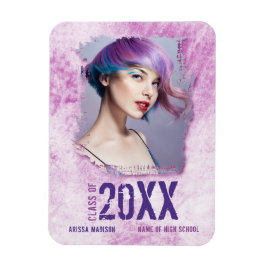 Íman Graduação Púrpura legal de Foto do Grunge Moderno 