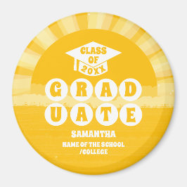Íman Graduação Retro Sunshine