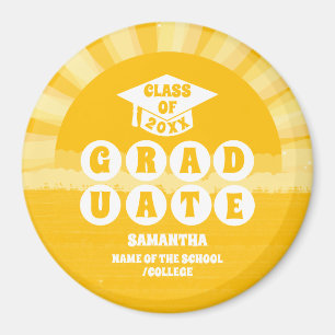 Íman Graduação Retro Sunshine