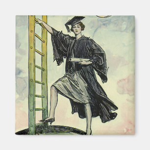 Íman Graduação Vintage, Subindo a Escada Corporativa