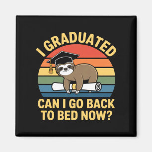 Íman Graduado Pode Voltar Para A Cama Preguiça Graduaçã