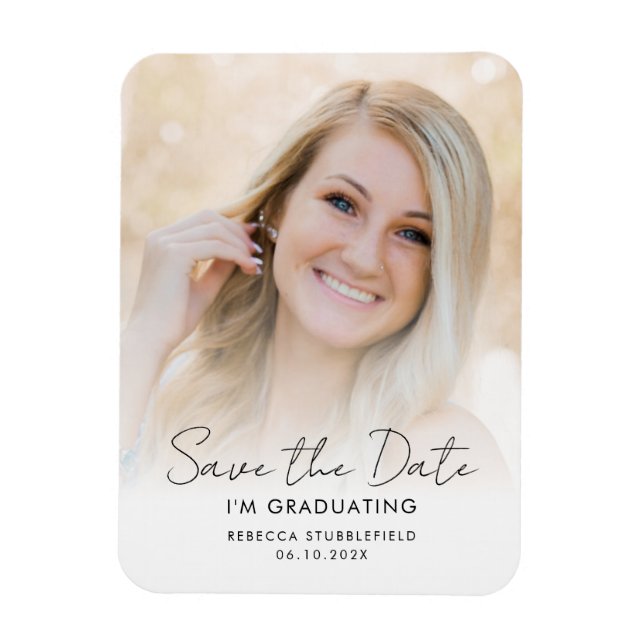 Íman Graduate Photo 2026 Save the Date Announcement (Vertical)