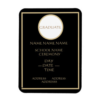 ÍMAN  GRADUATION INSERT INVITE MAGNET
