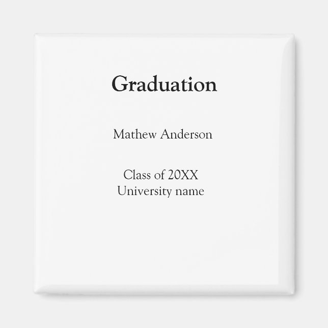 Íman Graduation name class of 20XX university name simp (Frente)