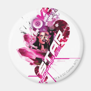 Íman Gráfico 8 da safira de estrela