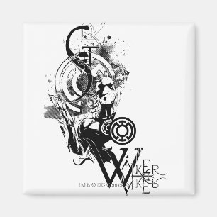 Íman Gráfico azul 2 da lanterna