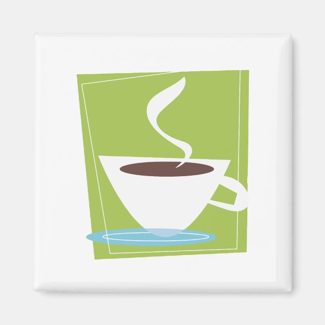 Íman Gráfico da 50 Retro-Café (Frente)