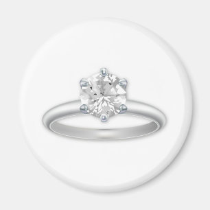 Íman Gráfico de Bling Clipart do anel de diamante