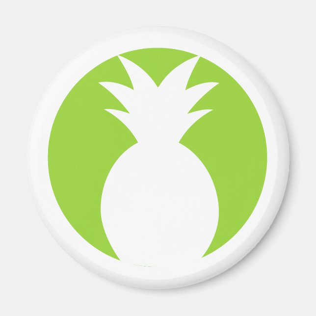 Íman Gráfico de Boas-Vindas do Abacaxi (Frente)