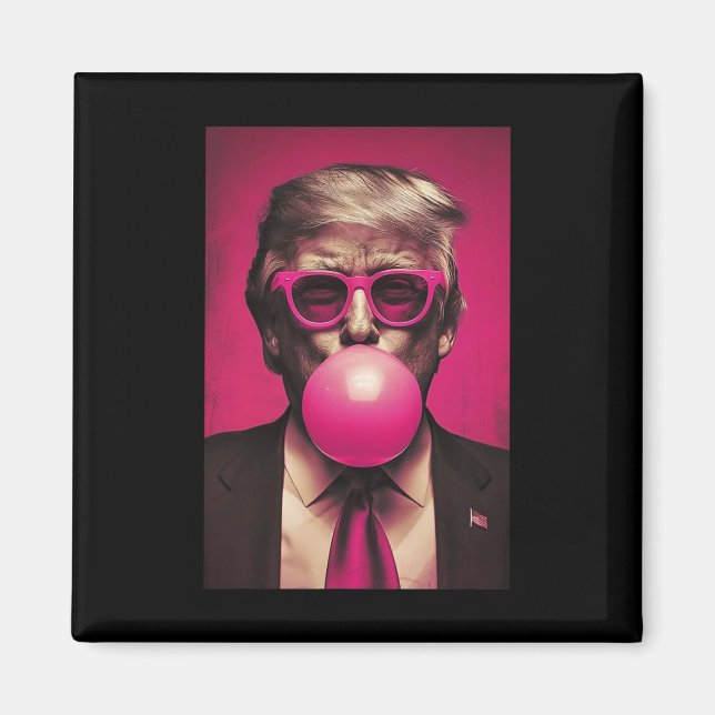 Íman Gráfico de Bublegum Rosa (Frente)