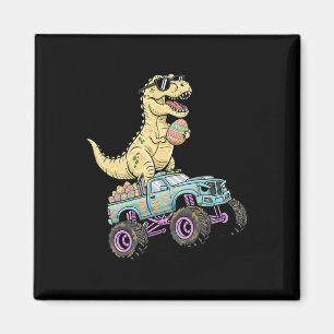 Íman Gráfico de Caminhão Monstro T Rex de Páscoa para C