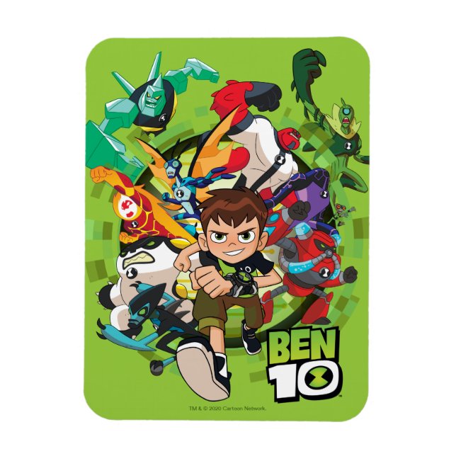 Íman Gráfico de Corrente de Alienígena Ben 10 (Vertical)