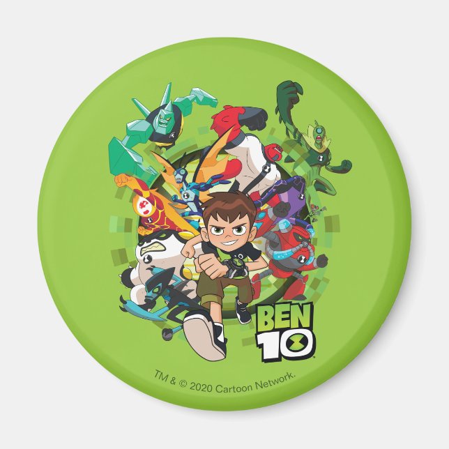 Íman Gráfico de Corrente de Alienígena Ben 10 (Frente)