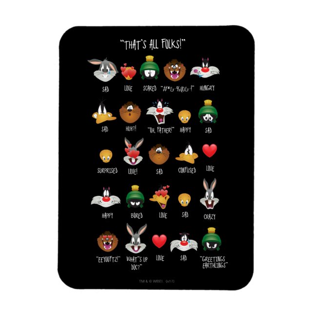 Íman Gráfico de Emoji LOONEY TUNES™ (Vertical)