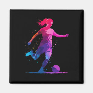 Íman Gráfico de Futebol E Futebol, Para Meninas Mulhere