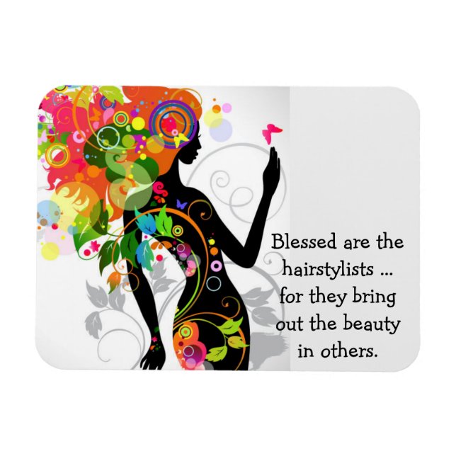 Íman Gráfico de Hairstylist (Horizontal)