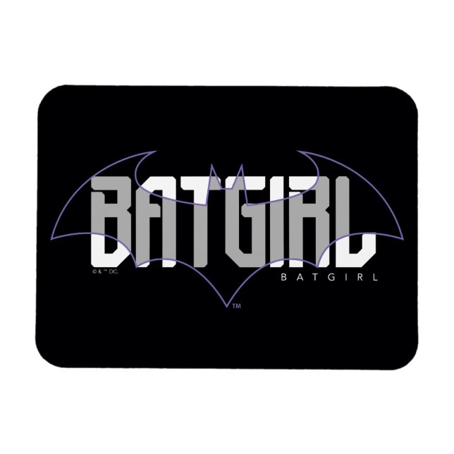 Íman Gráfico de nomes Hi-Tech da Batgirl (Horizontal)