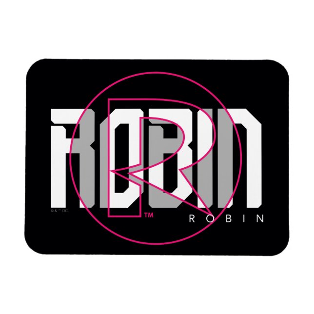 Íman Gráfico de nomes Hi-Tech Robin (Horizontal)