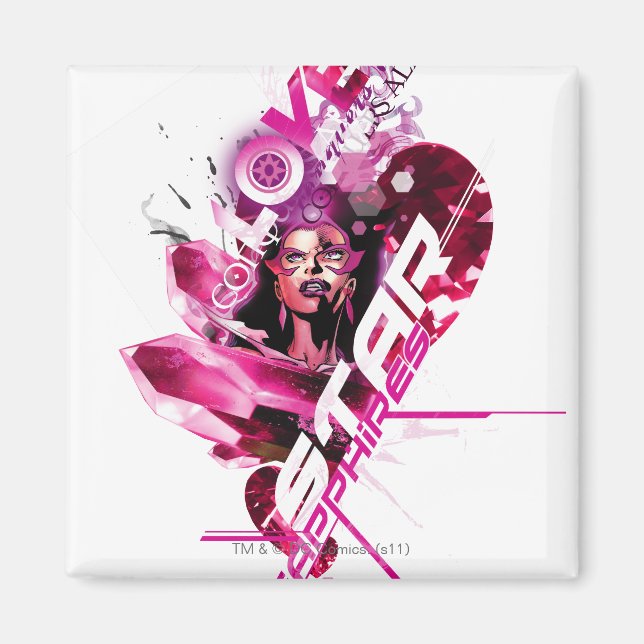 Íman Gráfico de Sapphire Estrela 8 (Frente)