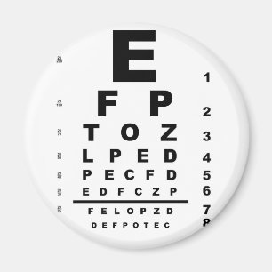 Íman Gráfico de Teste de Olhos