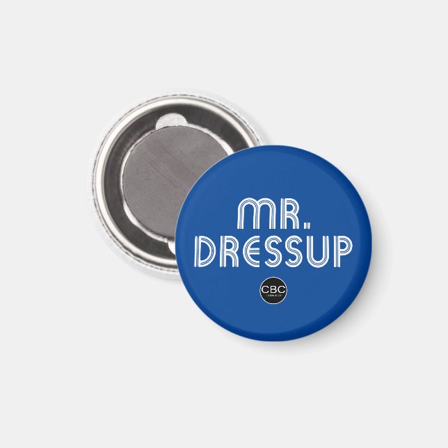 Íman Gráfico de título do CBC Mr. Dressup (Front/Back)