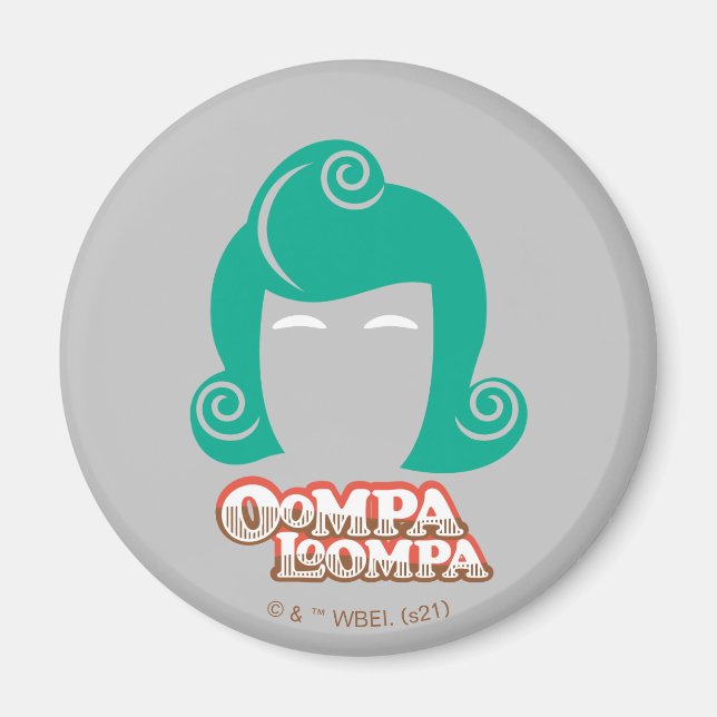 Íman Gráfico do Cabelo Oompa Loompa (Frente)