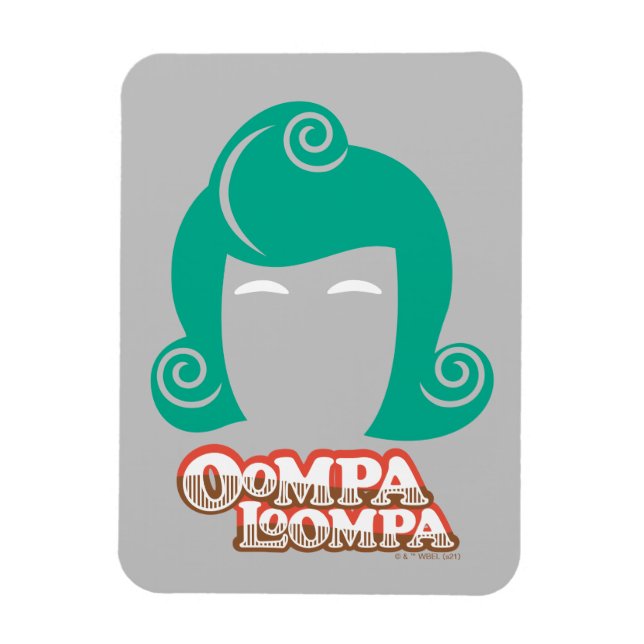 Íman Gráfico do Cabelo Oompa Loompa (Vertical)